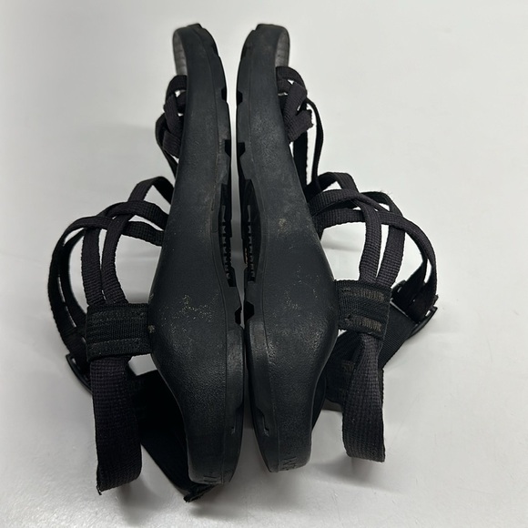 Chaco Sandals Shoes Open Toe Adjustable Strappy Solid Black Women's Size 7 - Picture 7 of 10